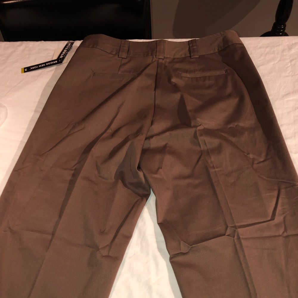 NWT Coffee brown colored pants size 14 - Picture 4 of 8